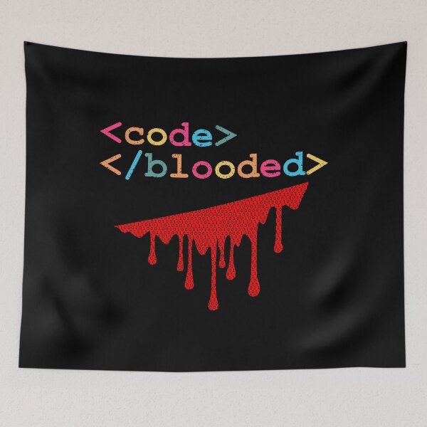 Item preview, Code-Blooded with Syntax Colors designed and sold by d247.
