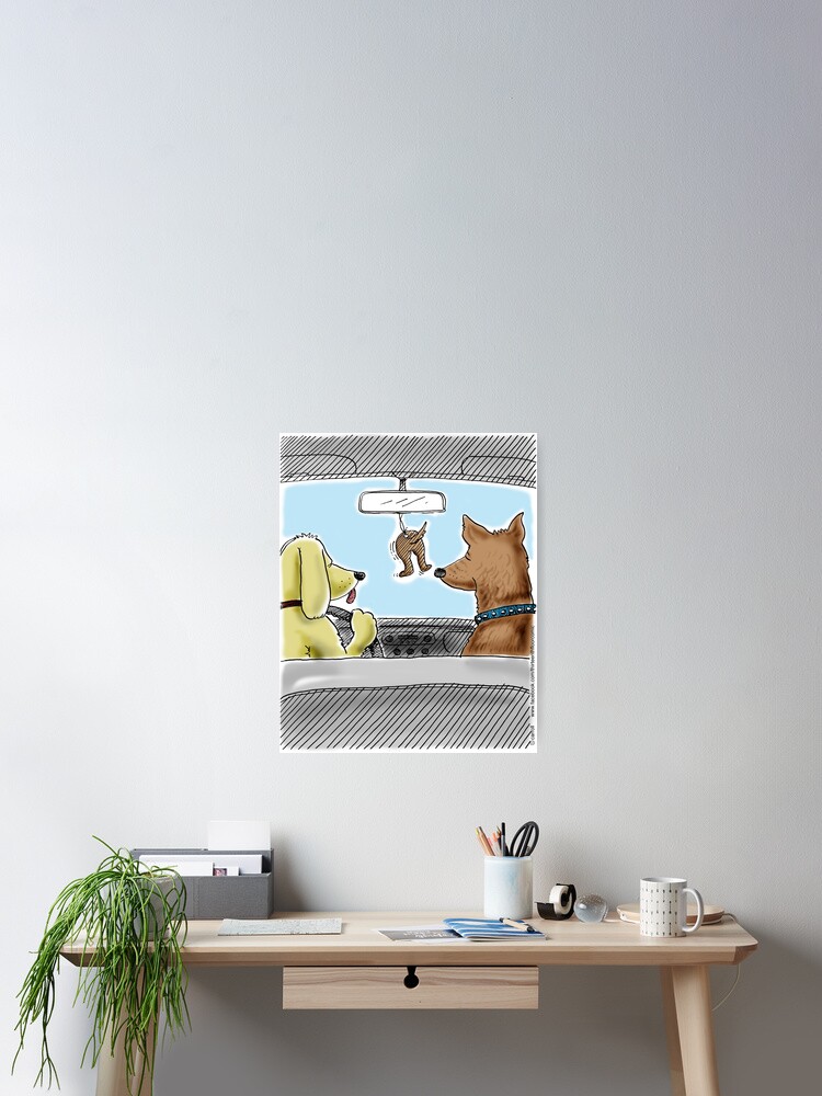 Doggie Air Freshener Doggone True Poster By 13thfloorcomic