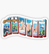 Greetings From Austin Sticker