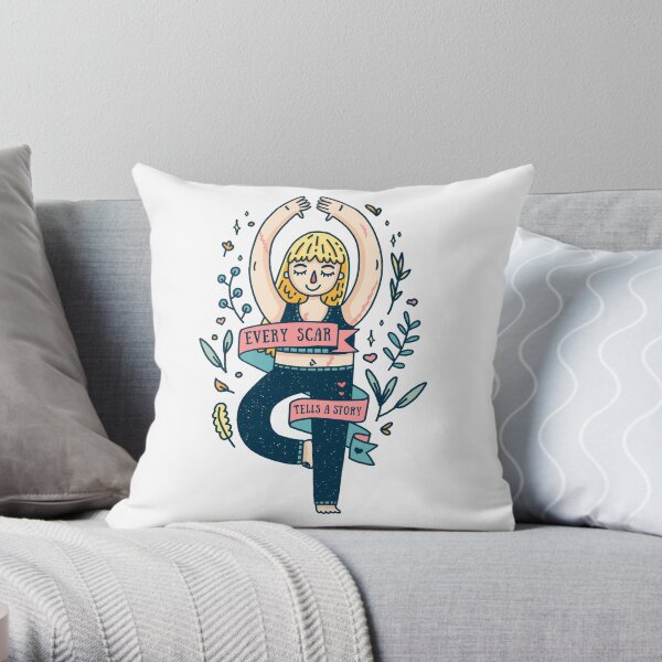 Une cicatrice raconte une histoire Coussin