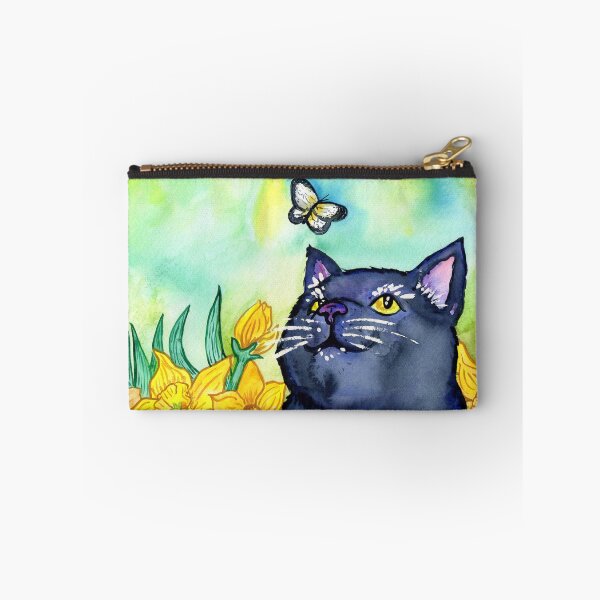 Item preview, Cat With Dandelion Flowers designed and sold by missmann.