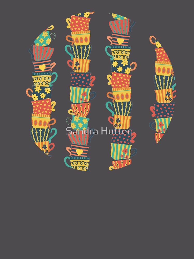 Thumbnail 6 von 6, Premium Oversized Pullover, Stack of Teacups designt und verkauft von SandraHutter.