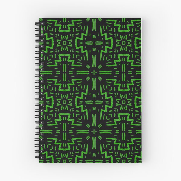 Item preview, Nested Cross Motif - Green On Black designed and sold by Blenderbeetle.