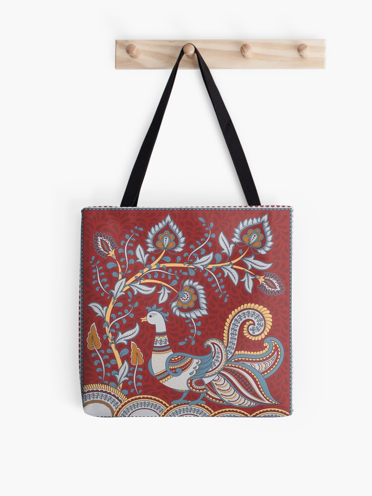 Chittoor Blue Kalamkari Tote Bag