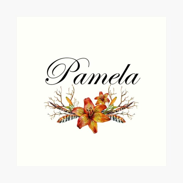 Pamela Name Wall Art Redbubble