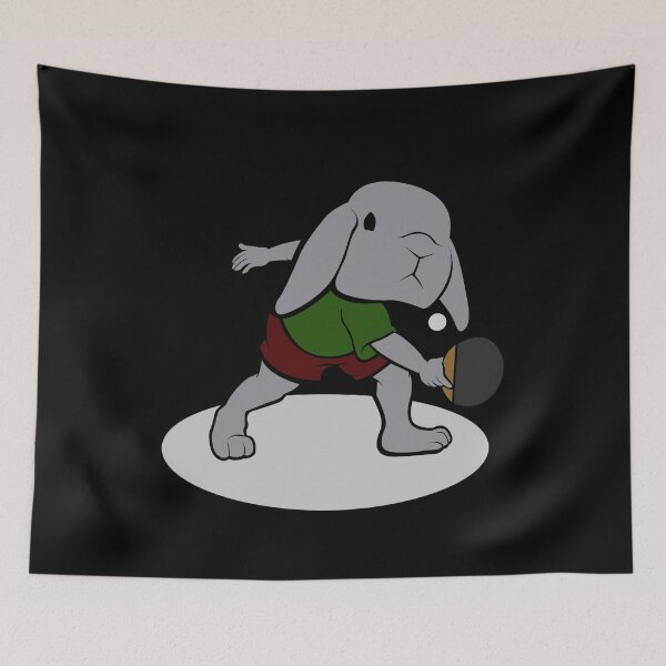 Item preview, Hare table tennis sports punch plate gift designed and sold by Gex909.