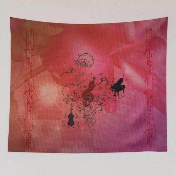 Item preview, Music, decorative clef with piano and guitar  designed and sold by nicky2342.
