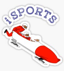 Sports, action, moving, Bobsleigh Sticker