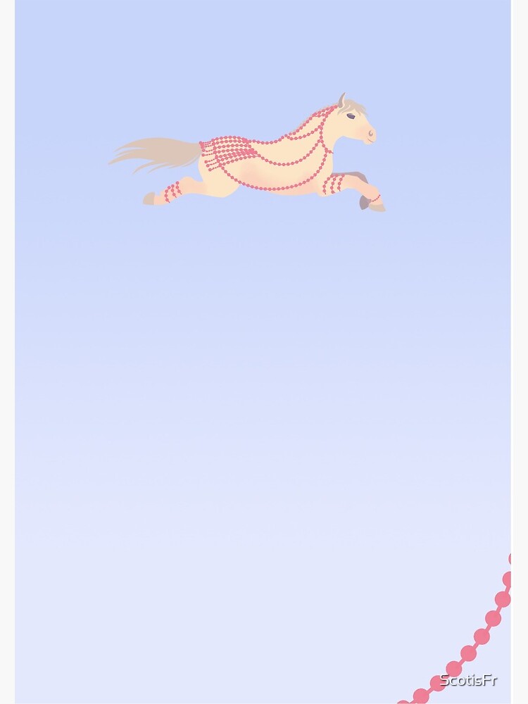 Aperçu 3 sur 3. Carnet avec l'œuvre Cheval crème créée et vendue par ScotisFr.
