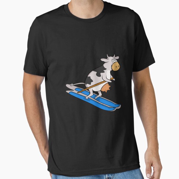Item preview, Cow skiing mountains milk holiday gift snow designed and sold by Gex909.