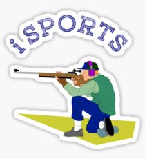 Sports, action, moving, shooting Sticker