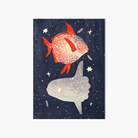 Sun and Moon Art Board Print