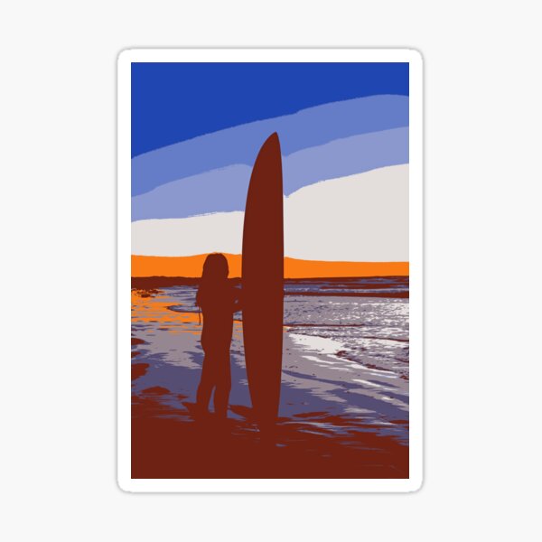 Aperçu de l'œuvre Fille de plage de surf créée et vendue par Trudi Timmermann.