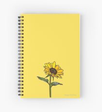 Ästhetische Sonnenblume Spiralblock