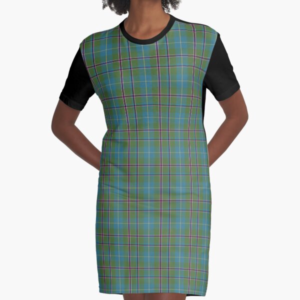 green tartan plaid dress