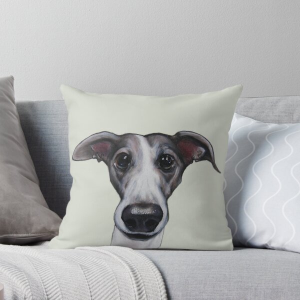Item preview, Lurcher, whippet, greyhound, green  designed and sold by Sarah Henderson Art.