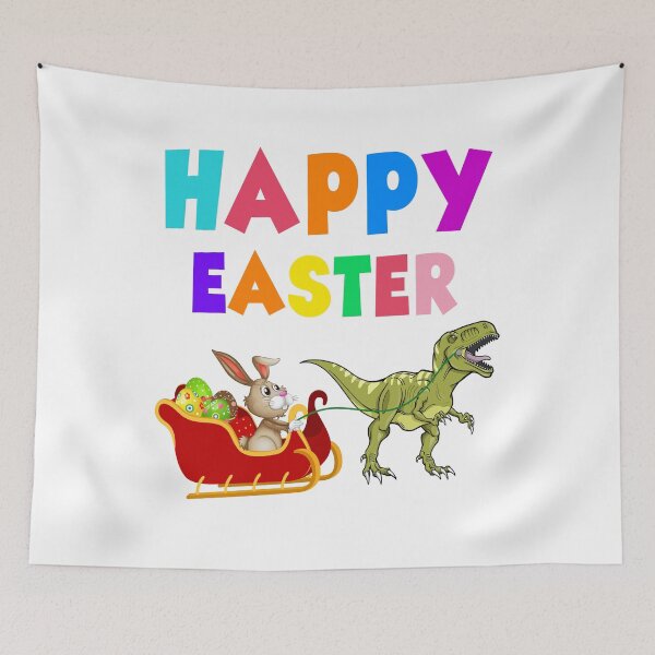 Item preview, Happy Easter Bunny And Saurus T shirt Gift designed and sold by TeeBoo.