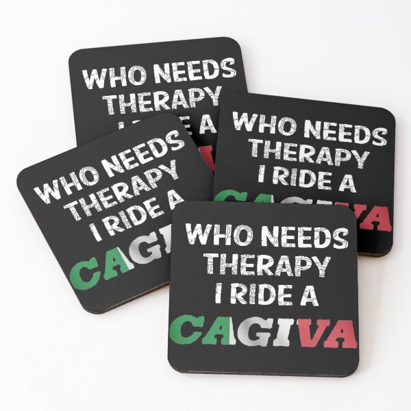 Item preview, Who Needs Therapy, I Ride A Cagiva designed and sold by ianearthcore.