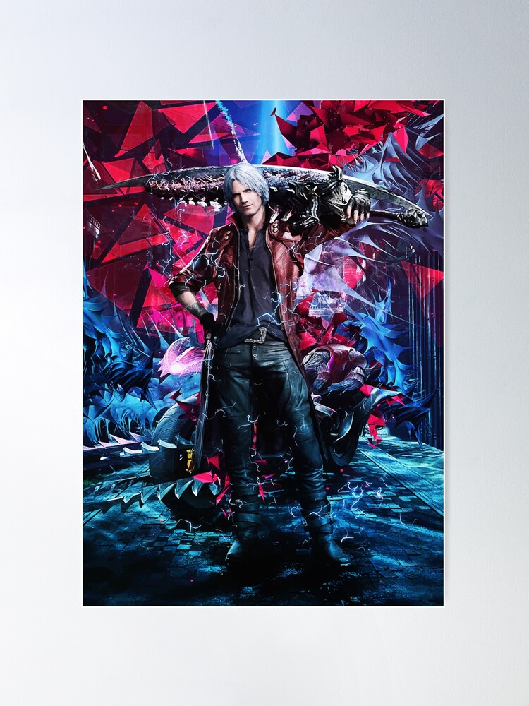  Da Bang Dmc Devil May Cry 5 Kat Vergil Sword Guns Spray 20X30  Inch Poster Print: Posters & Prints