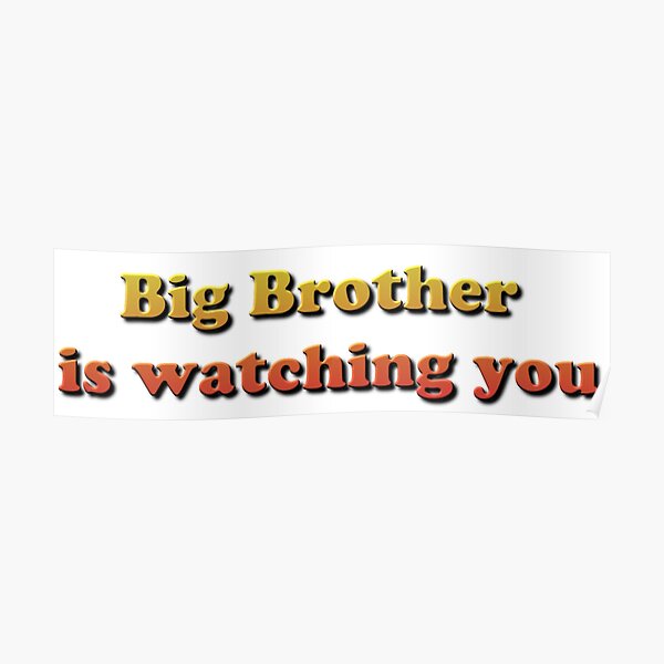 Big Brother Is Watching You Poster