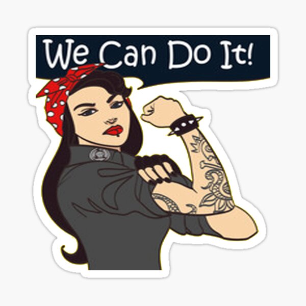 Item preview, Punk Rock Feminism - We Can Do It  designed and sold by SerpentSkyArts.