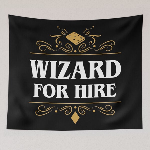 Item preview, Wizard For Hire designed and sold by pixeptional.