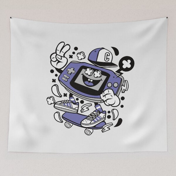 Item preview, Gamer Skater cartoon character - Fun illustrations for the gamer freaks and gamer geeks. designed and sold by Nickelparis.