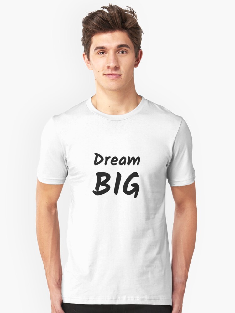 Alternate view of Dream Big (Inverted) Slim Fit T-Shirt