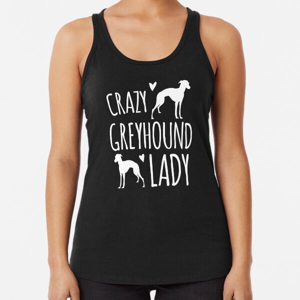 Item preview, Crazy Greyhound lady in white designed and sold by jazzydevil.