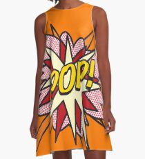 Comic Book Pop Art POP Superhero flash A-Line Dress