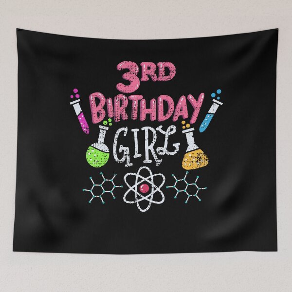 Item preview, 3rd Birthday Girl  Science designed and sold by 4tomic.