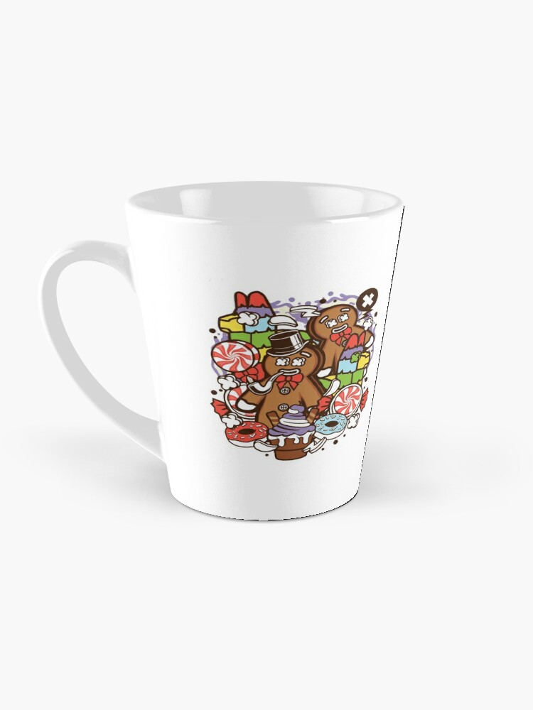 Gingerbread Man Mug Cartoon Cute Ceramic Cup for Tea Coffee Funny Gifts for  Family Friends