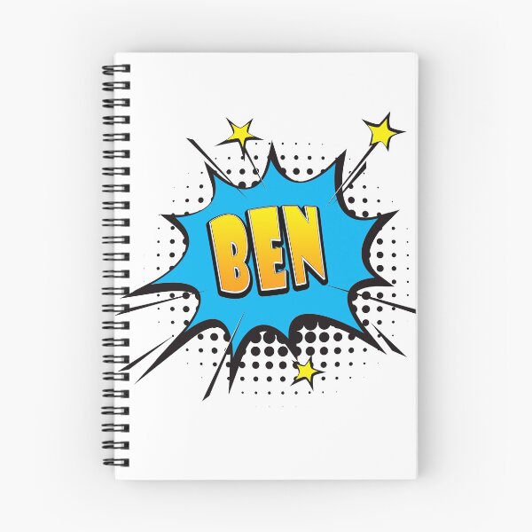 Item preview, Comic book speech bubble font first name Ben designed and sold by PM-Names.