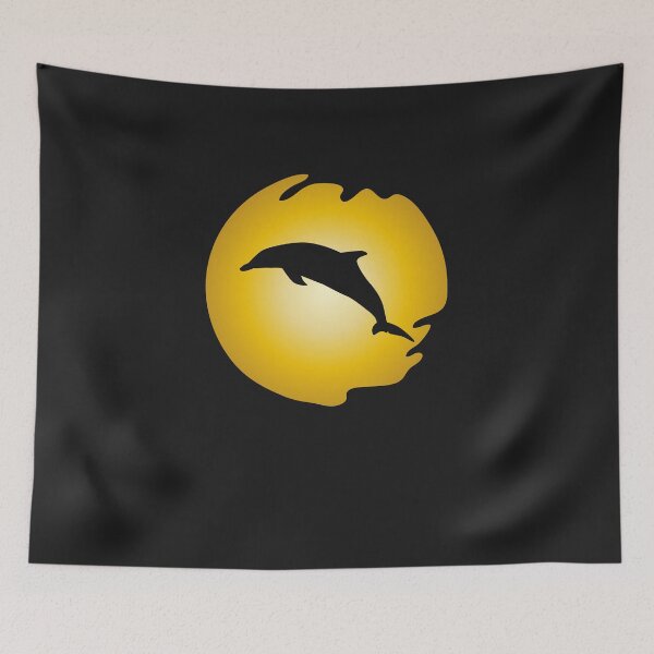 Item preview, Dolphin jumping image silhouette designed and sold by dm4design.