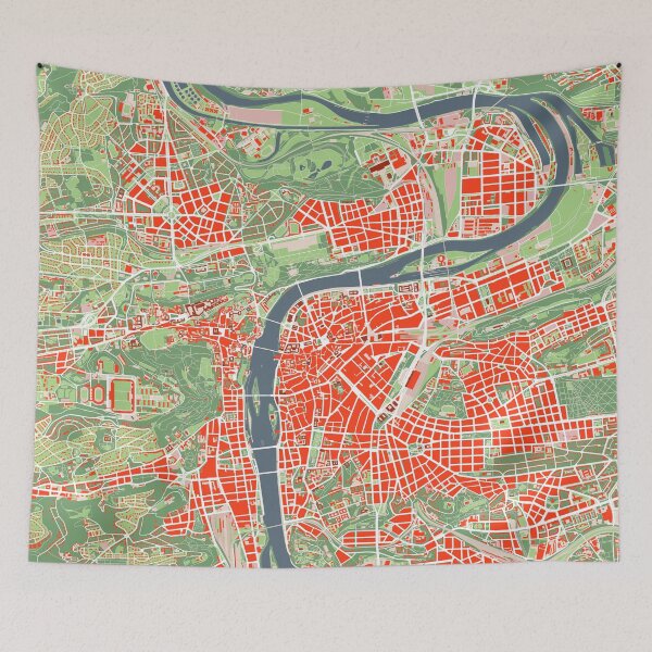 Item preview, Prague map classic designed and sold by PlanosUrbanos.