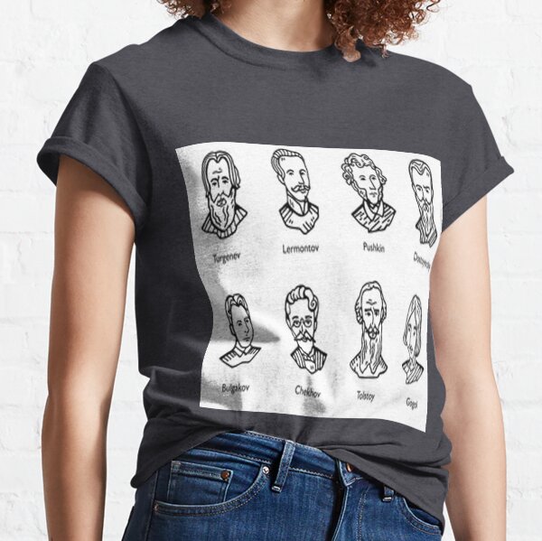 Russian Literary Greats - Literature Classic T-Shirt