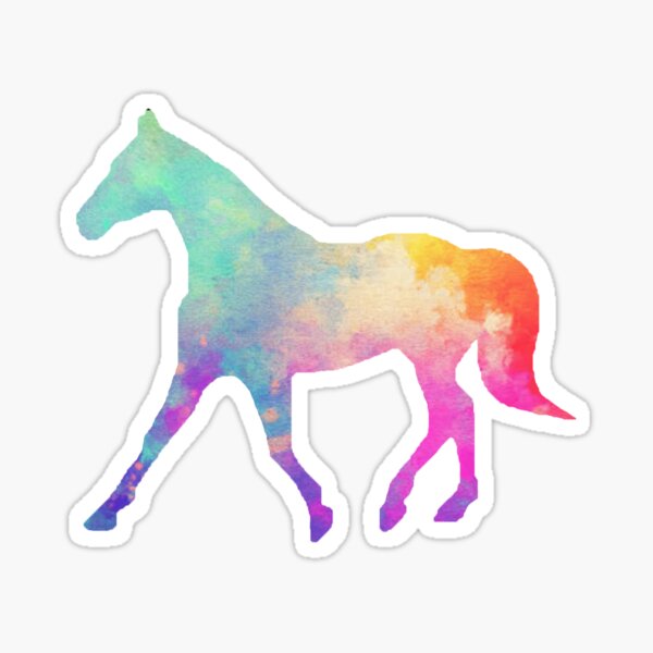 Watercolor Missouri Fox Trotter Sticker