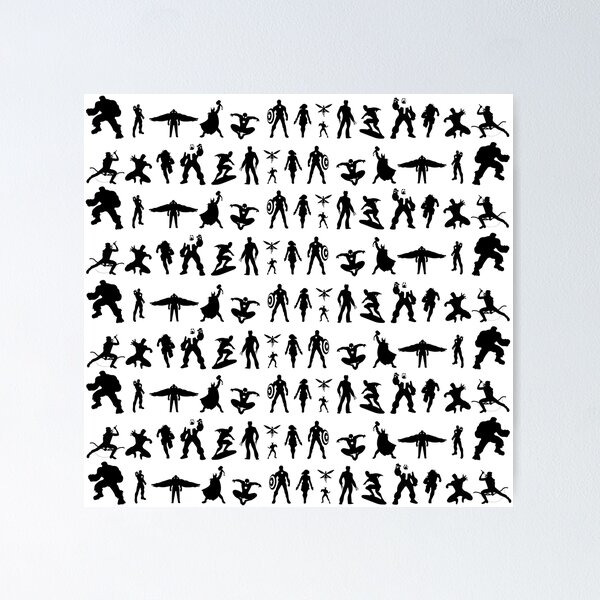 Item preview, patterned superheroes designed and sold by ghost with the most designs.