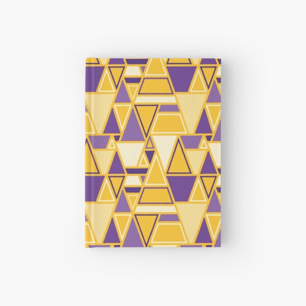Angular - Geometric Pattern (Purple and Yellow) Hardcover Journal