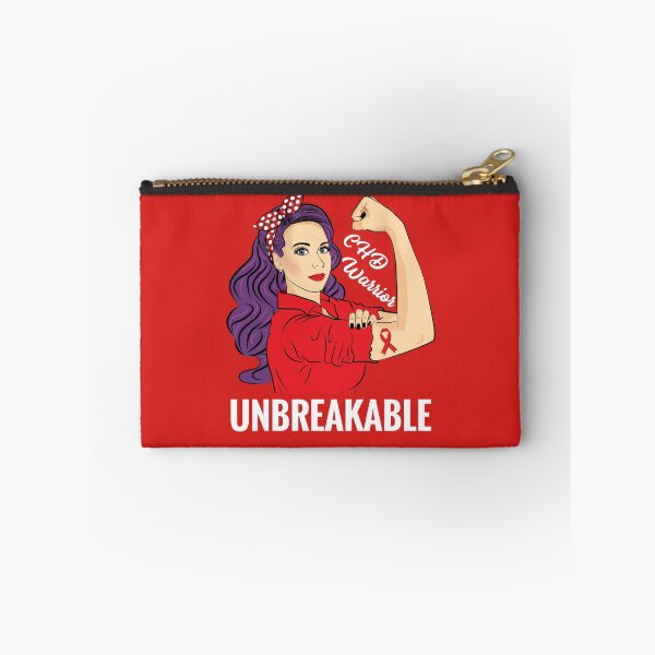 Item preview, CHD Awareness Congenital Heart Defect Warrior Unbreakable designed and sold by ZNOVANNA.