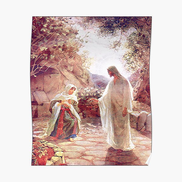 Jesus Appears To Mary Magdalene Poster