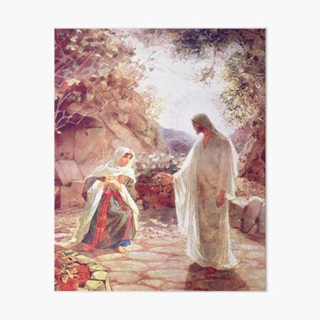 Jesus Appears To Mary Magdalene Art Board Print