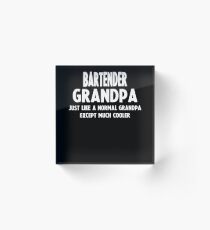Geschenke für den Großvater des Barmixers Acrylblock
