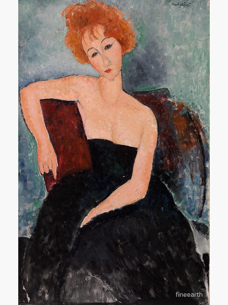 Redheaded Girl in Evening Dress by Amedeo Modigliani, 1918" Canvas Print for Sale by fineearth | Redbubble Redheaded Girl in Evening Dress by Amedeo Modigliani, 1918" Canvas Print for Sale by fineearth | Redbubble