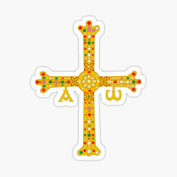 Cruz de asturias Pegatina