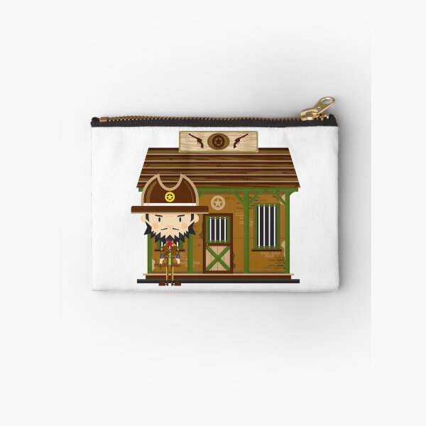 Item preview, Cute Cartoon Cowboy Sheriff at Jailhouse designed and sold by MurphyCreative.
