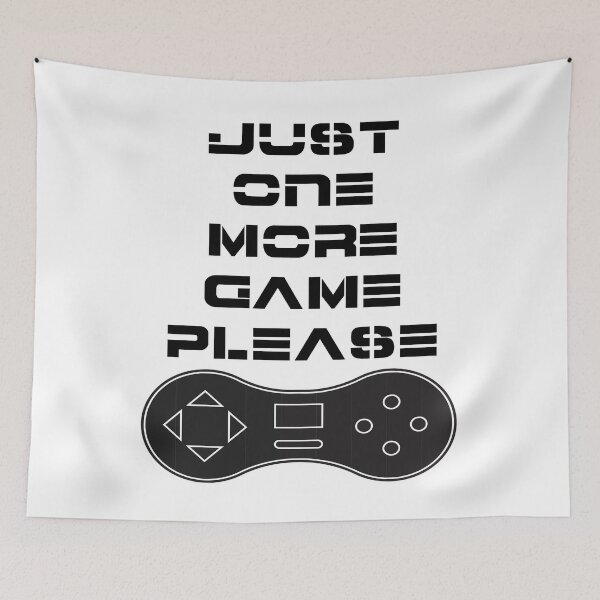 Item preview, Just One More Game Funny Tee and Mug Design designed and sold by engineram.