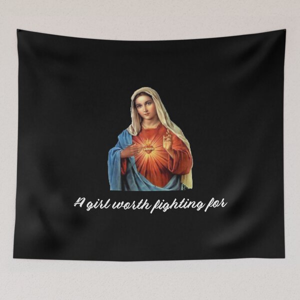 Item preview, Virgin Mary Christian Catholic Church T-Shirt Religious designed and sold by Creekman Designs.