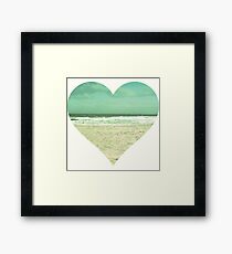 I Heart the Beach Framed Print