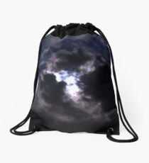 Moon Lite Clouds Drawstring Bag